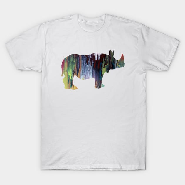 Rhino art T-Shirt by BittenByErmines